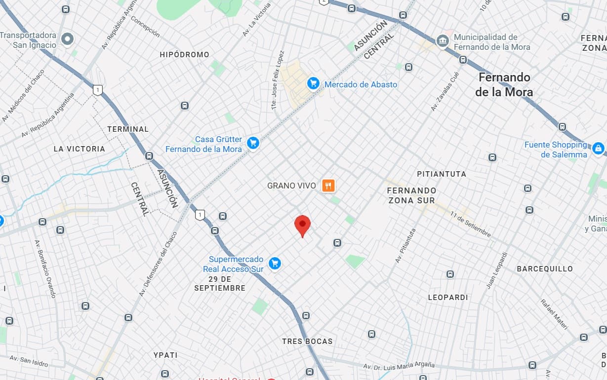 Venta TERRENO en esquina, en Fernando de la Mora, zona SUR.