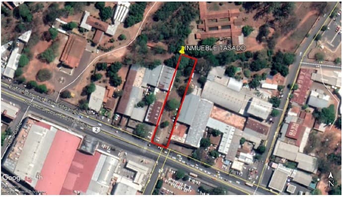 VENDO AMPLIO TERRENO SOBRE AV. MCAL. ESTIGARRIBIA - FDO. DE LA MORA ZONA NORTE