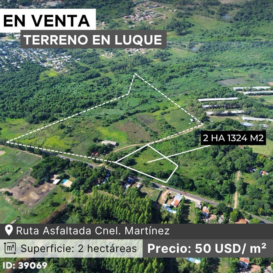 EN VENTA – 2 HECTÁREAS LUQUE -ISLA BOGADO