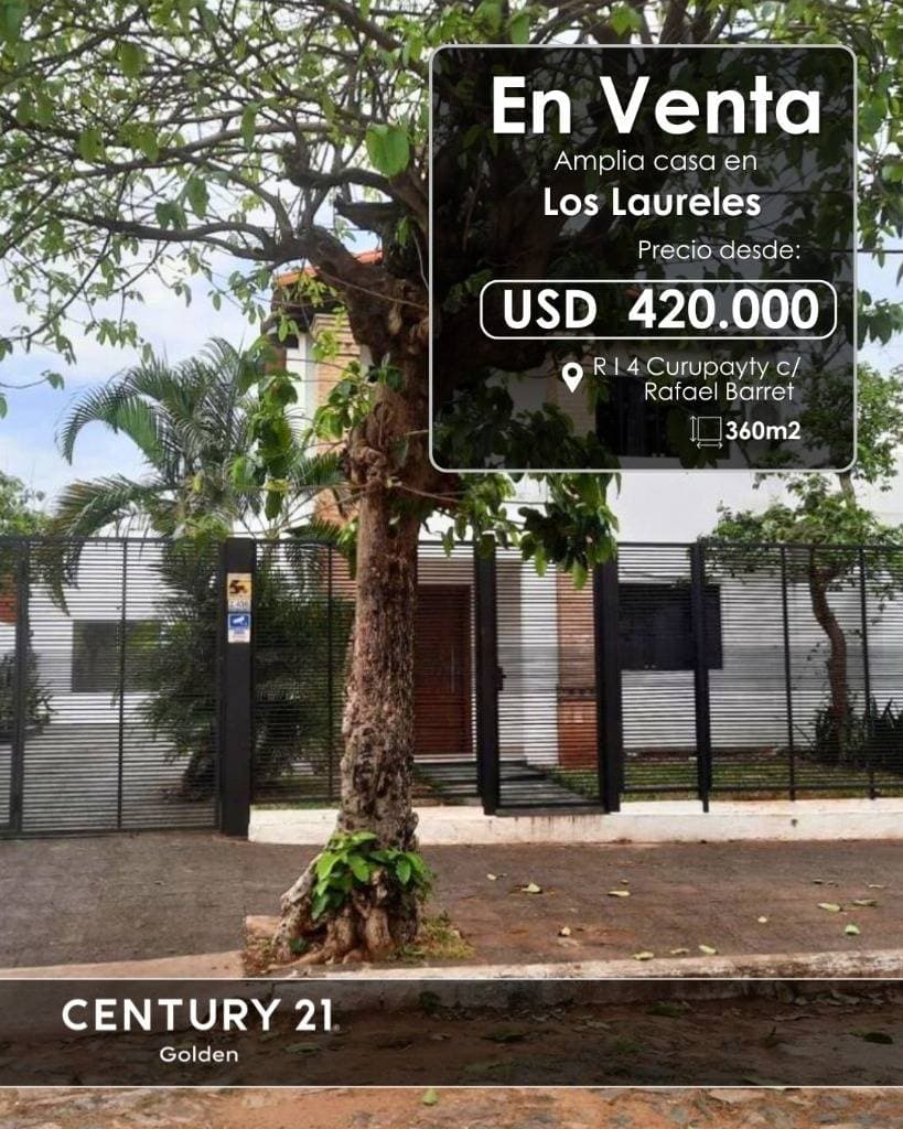 Vendo casa en el corazón de Los Laureles – Asunción, Paraguay