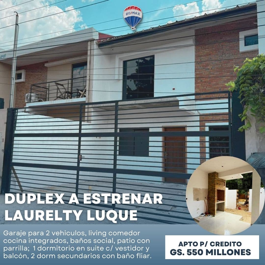 DÚPLEX A ESTRENAR - LUQUE LAURELTY