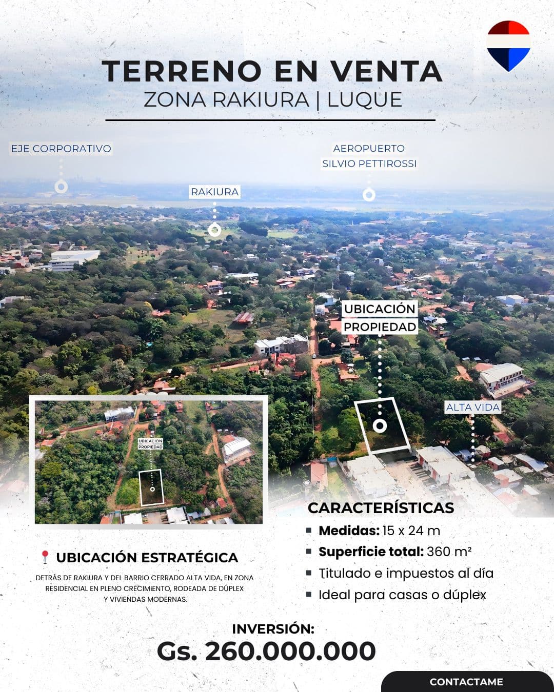 EN VENTA TERRENO DETRÁS DE RAKIURA – 3
