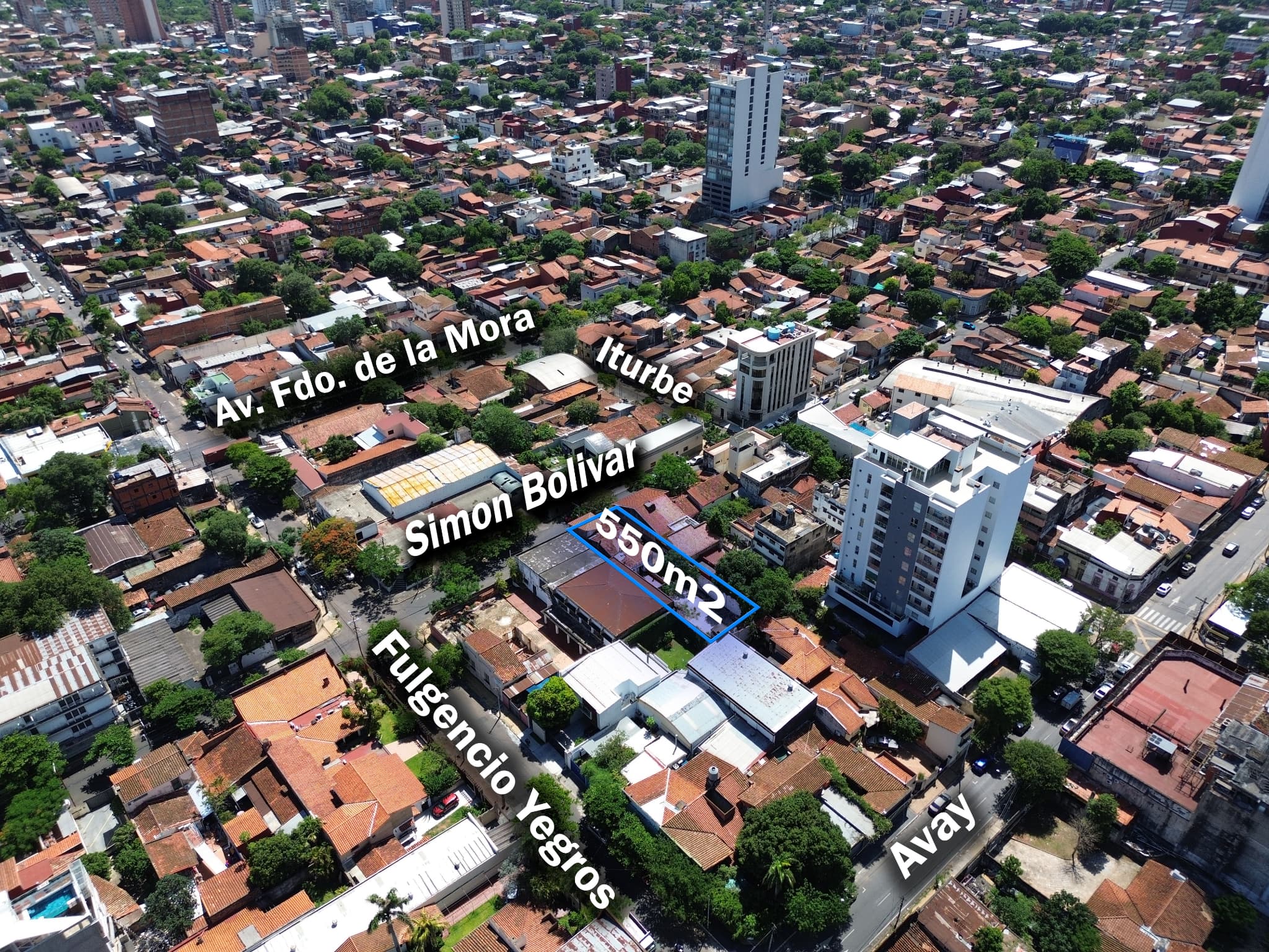 Terreno En Barrio Obrero 550 m² – 2