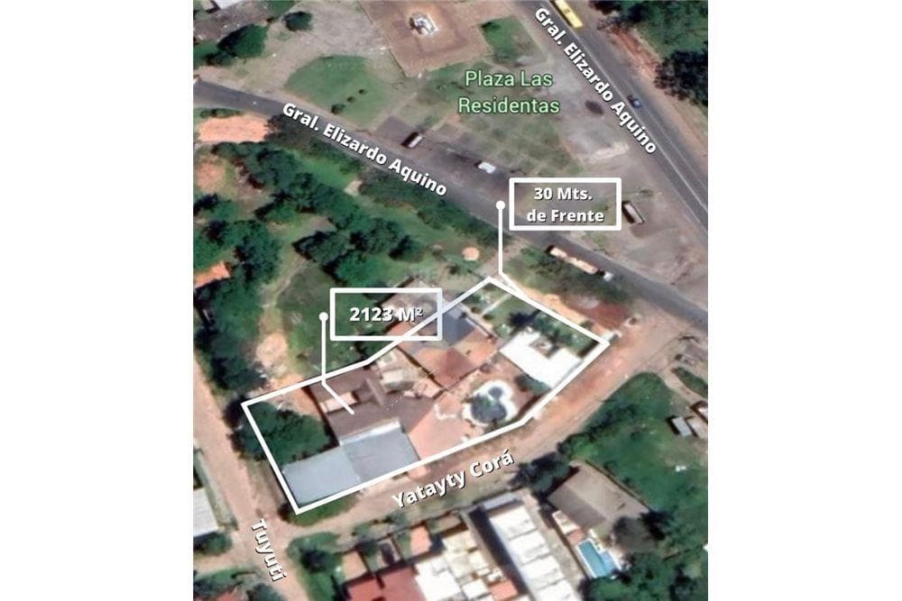 Vendo terreno en luque con salida a 3 calles
