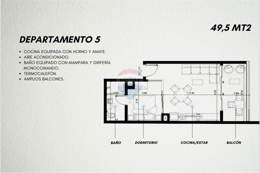 Departamento a estrenar de 1 dormitorio en Las Lomas – 3