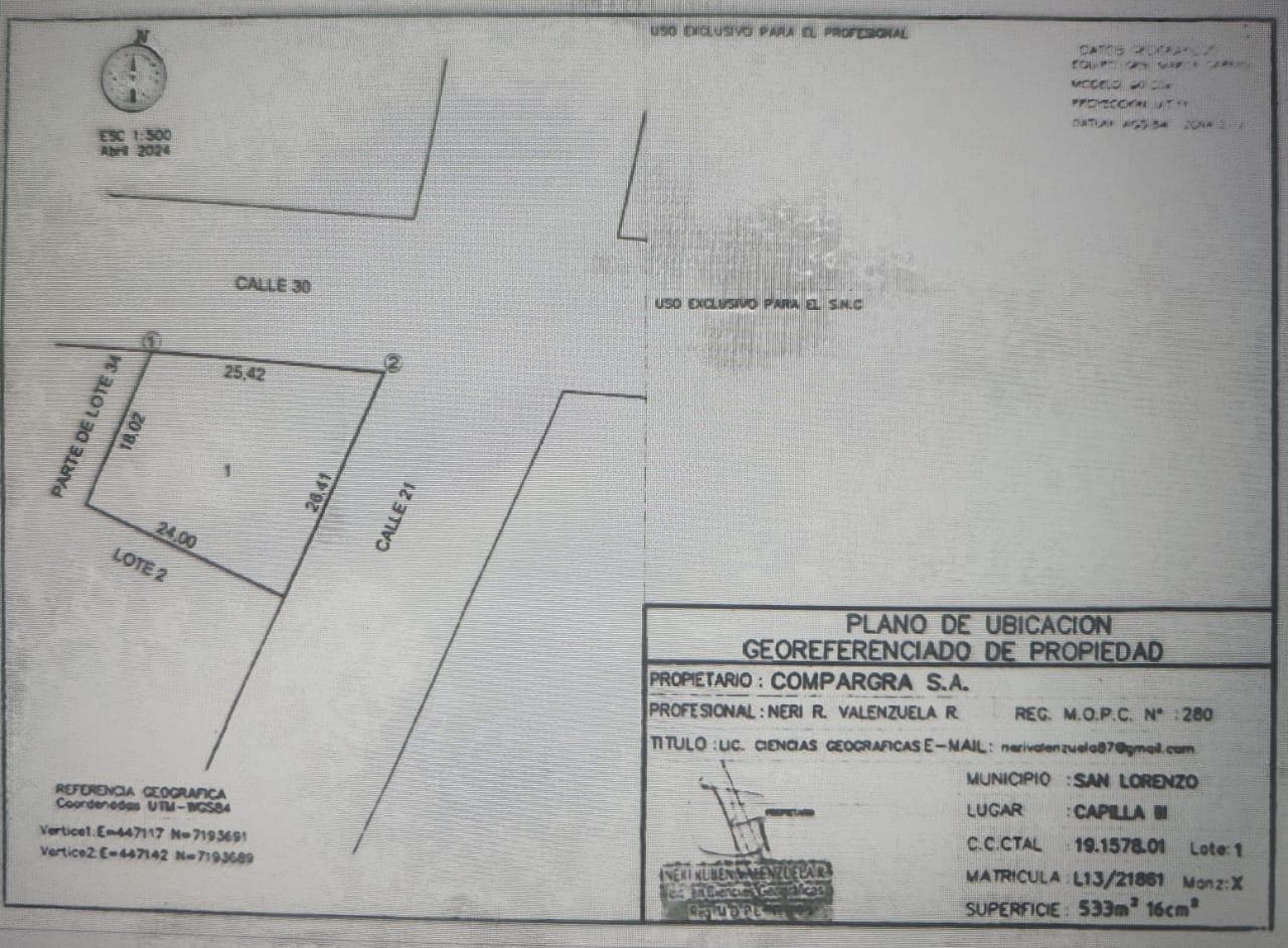 Venta De Terreno En Esquina – San Lorenzo (zona Palacio De Justicia) – 3