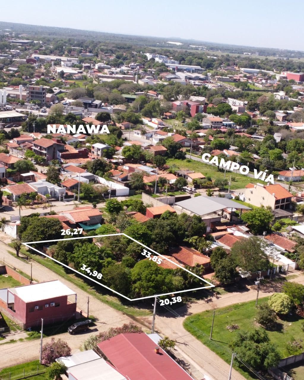TERRENO - MARIANO ROQUE ALONSO EN ESQUINA
