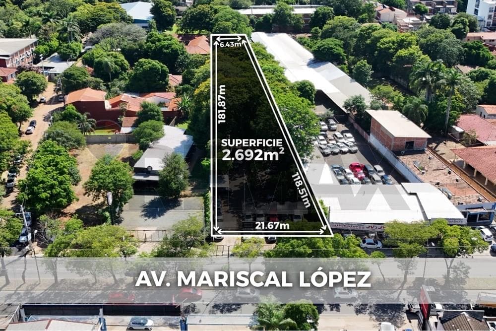 VENDO TERRENO DE 2.692 M² SOBRE MCAL. LÓPEZ – 3