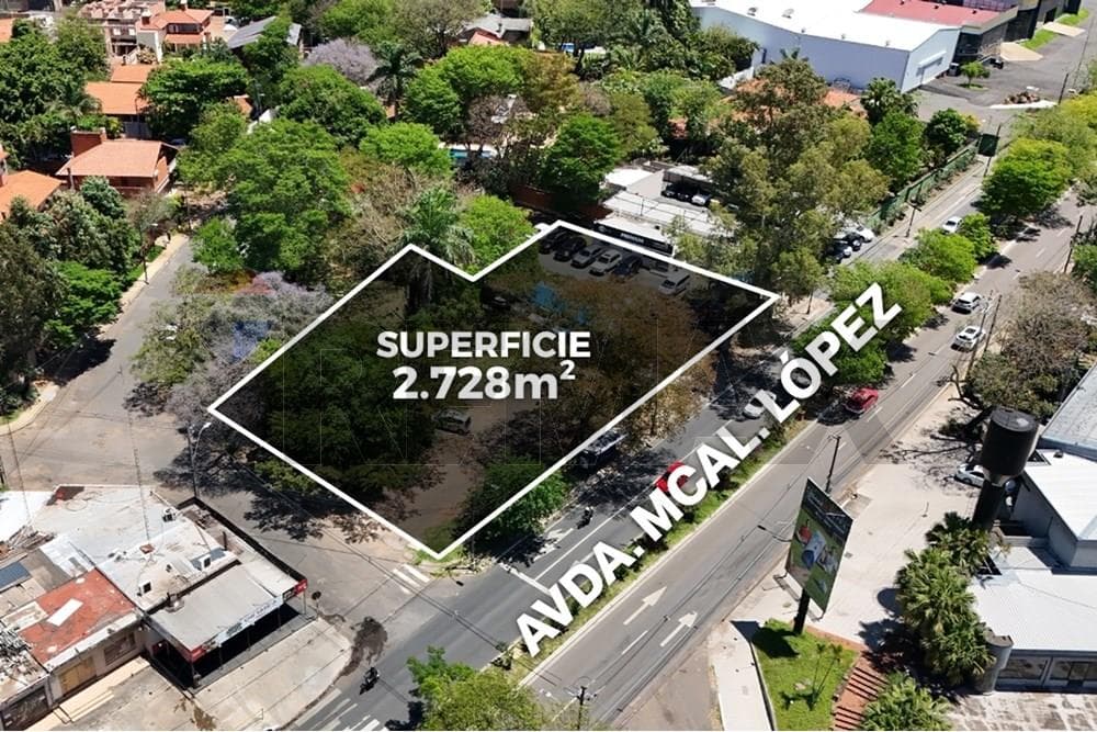 TERRENO EN VENTA SOBRE AVDA. MCAL LÓPEZ