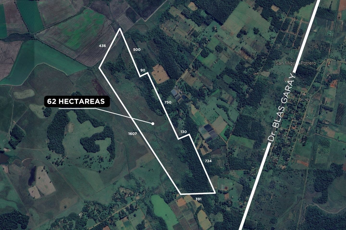TERRENO DE 62 HECTAREAS EN CORONEL BOGADO