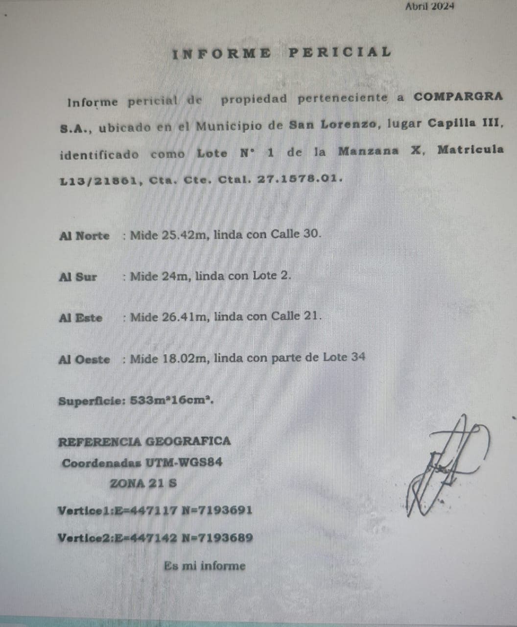 Venta De Terreno En Esquina – San Lorenzo (zona Palacio De Justicia) – 2