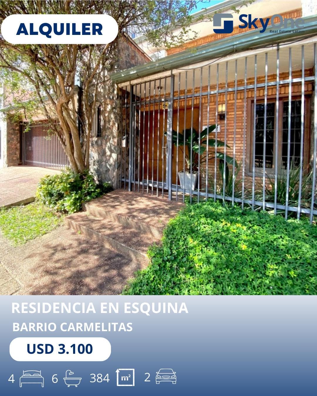 Alquiler de residencia en esquina – Barrio Carmelitas – 2