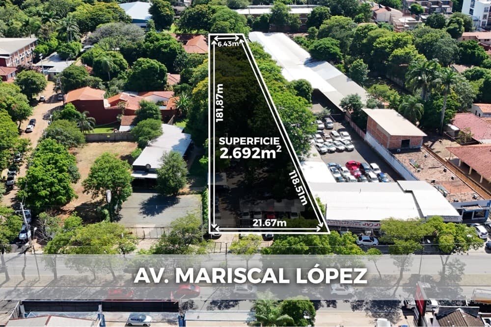 Terreno en Venta sobre Avda. Mcal. López – Ideal para Inversión – 3