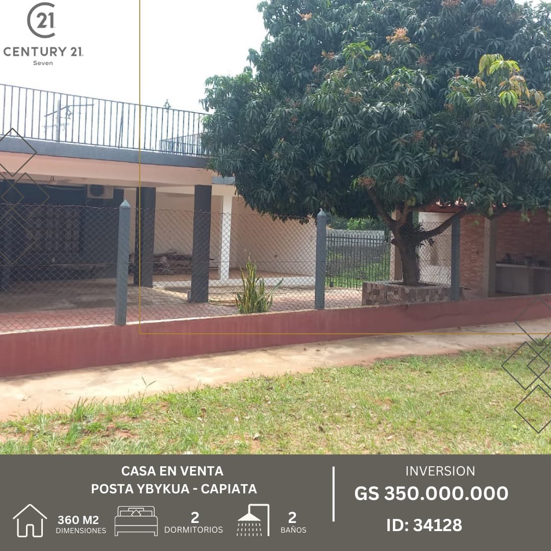 Vendo hermosa casa en CAPIATÁ, Barrio Posta Ybucua