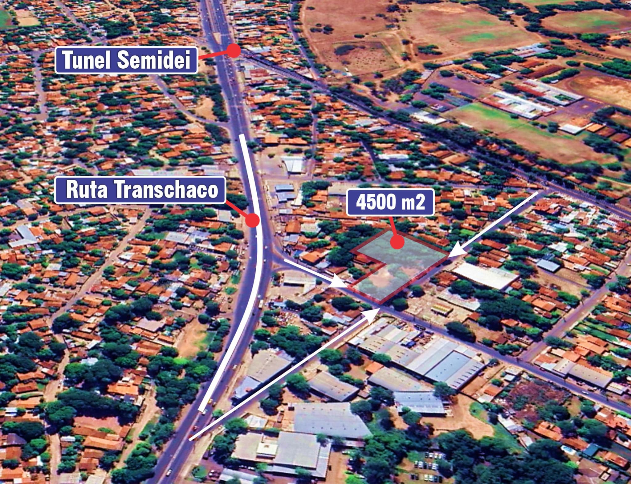 VENDO TERRENO ZONA LOMA PYTA - EN ESQUINA 4.500 M2 – 2