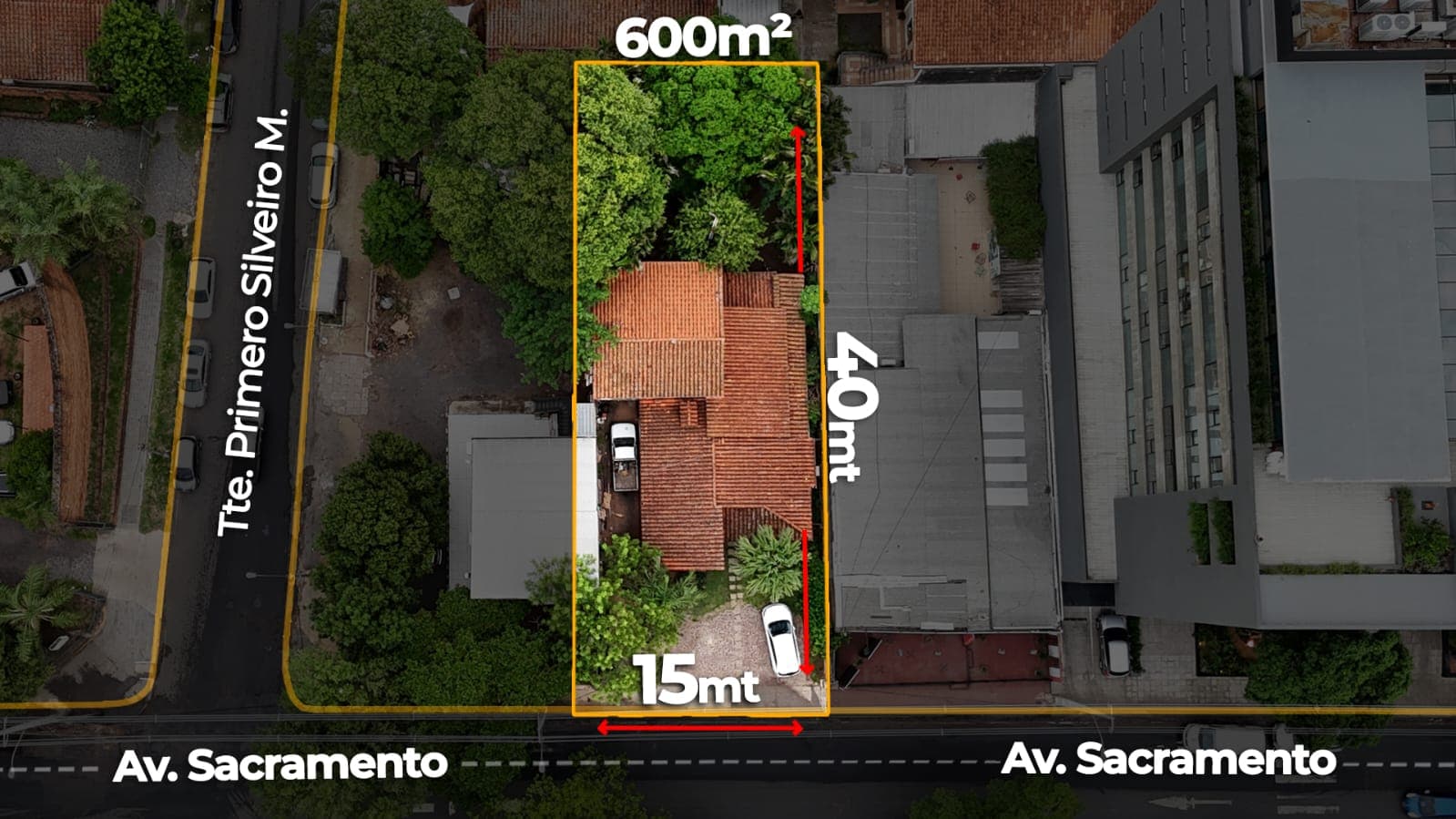 Terreno sobre Avda. Sacramento - con casa a demoler