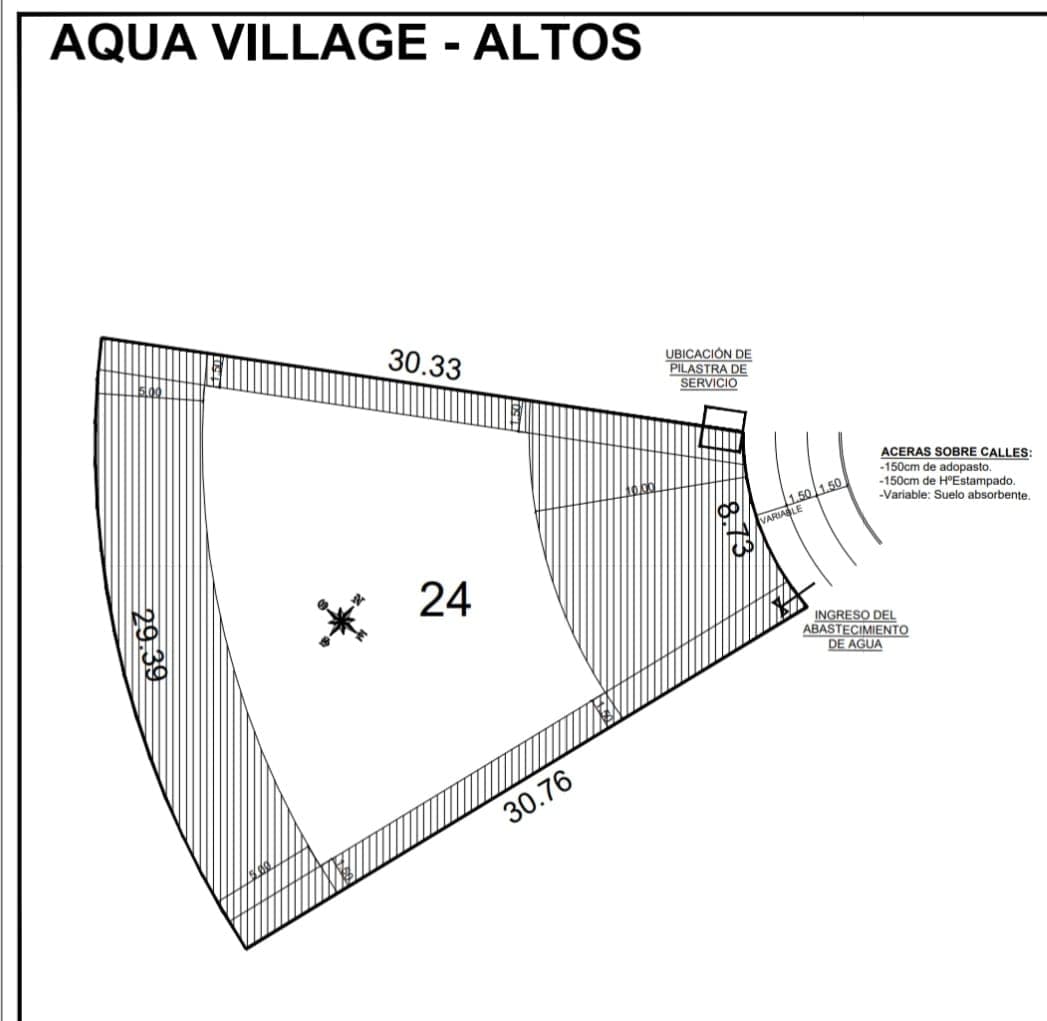 VENDO TERRENOS EN EL CONDOMINIO AQUA VILLAGE