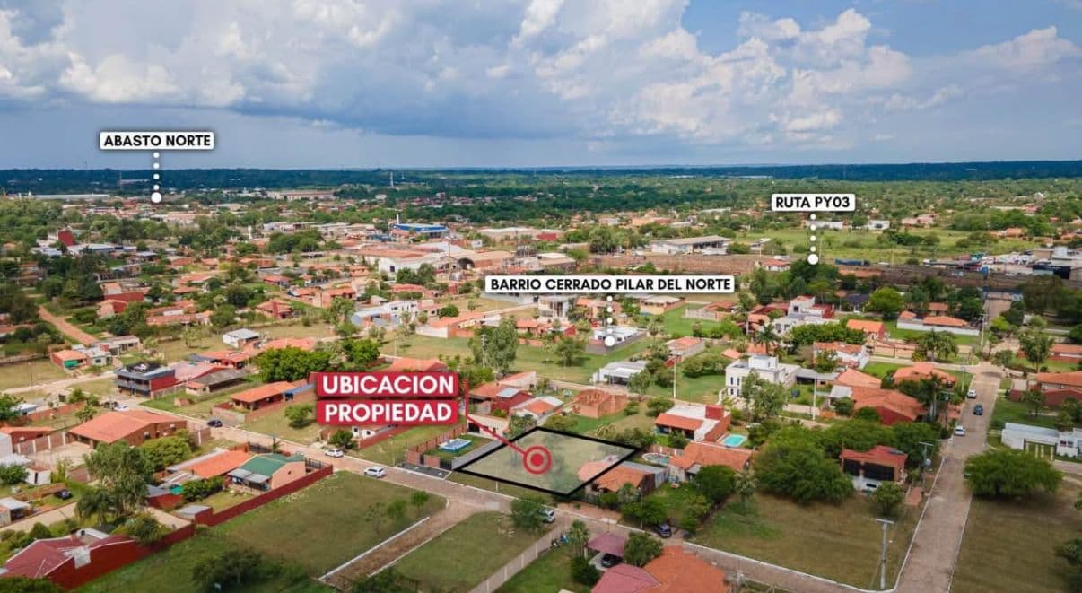 En venta terreno en Barrio Cerrado Pilar del Norte, Limpio – 2