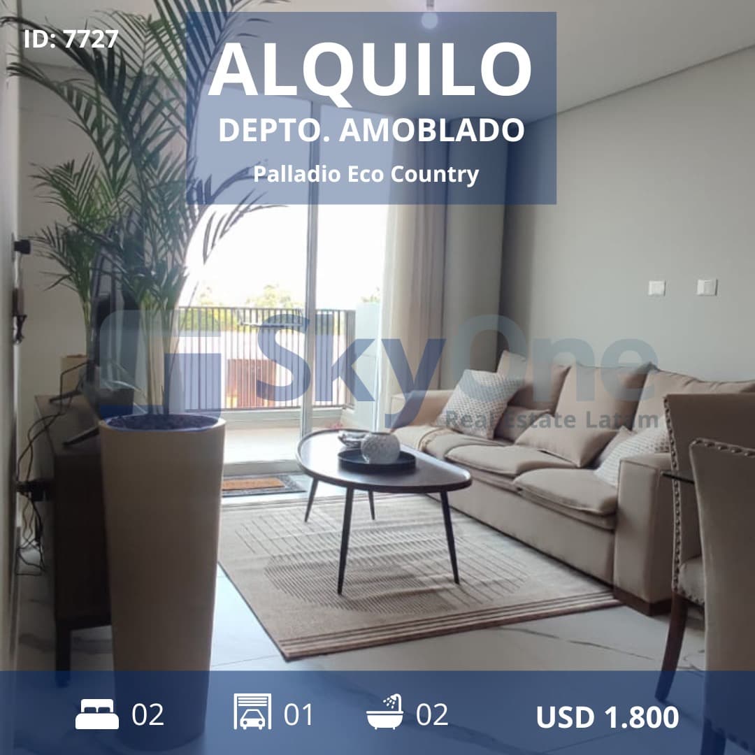 ALQUILO DEPARTAMENTO AMOBLADO EN EL PARANA COUNTRY CLUB