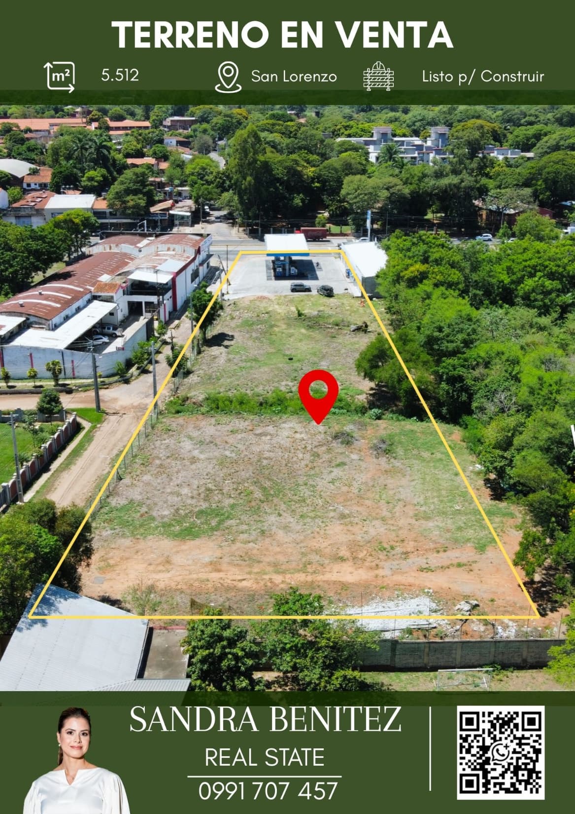VENDO EN EXCLUSIVA TERRENO COMERCIAL PARA DESARROLLO EN SAN LORENZO ZONA UNA SOBRE RUTA - AVENIDA PRINCIPAL
