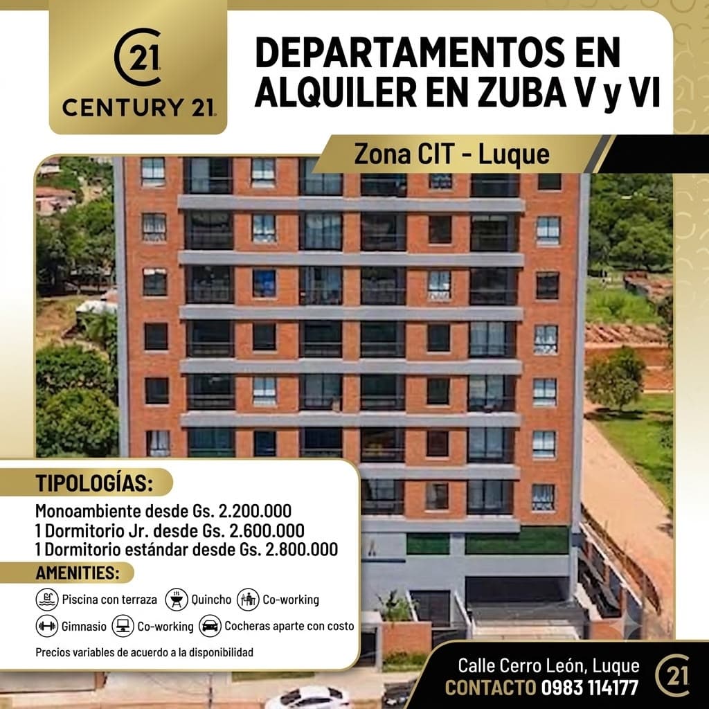 Alquilo Departamento En Luque Zona Cit