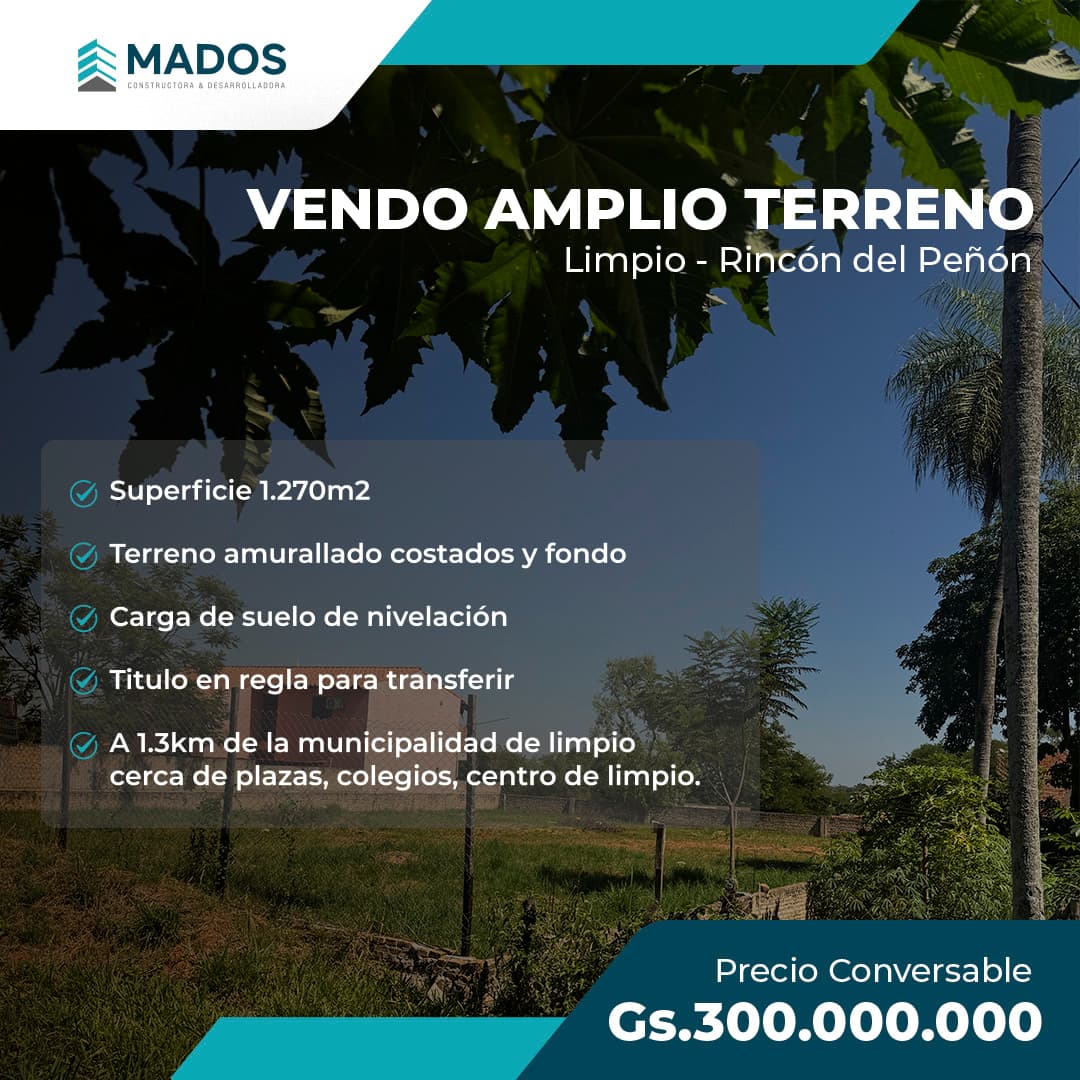 Terreno De 1.200 M² Apto Para Desarrollo Inmobiliario Limpio