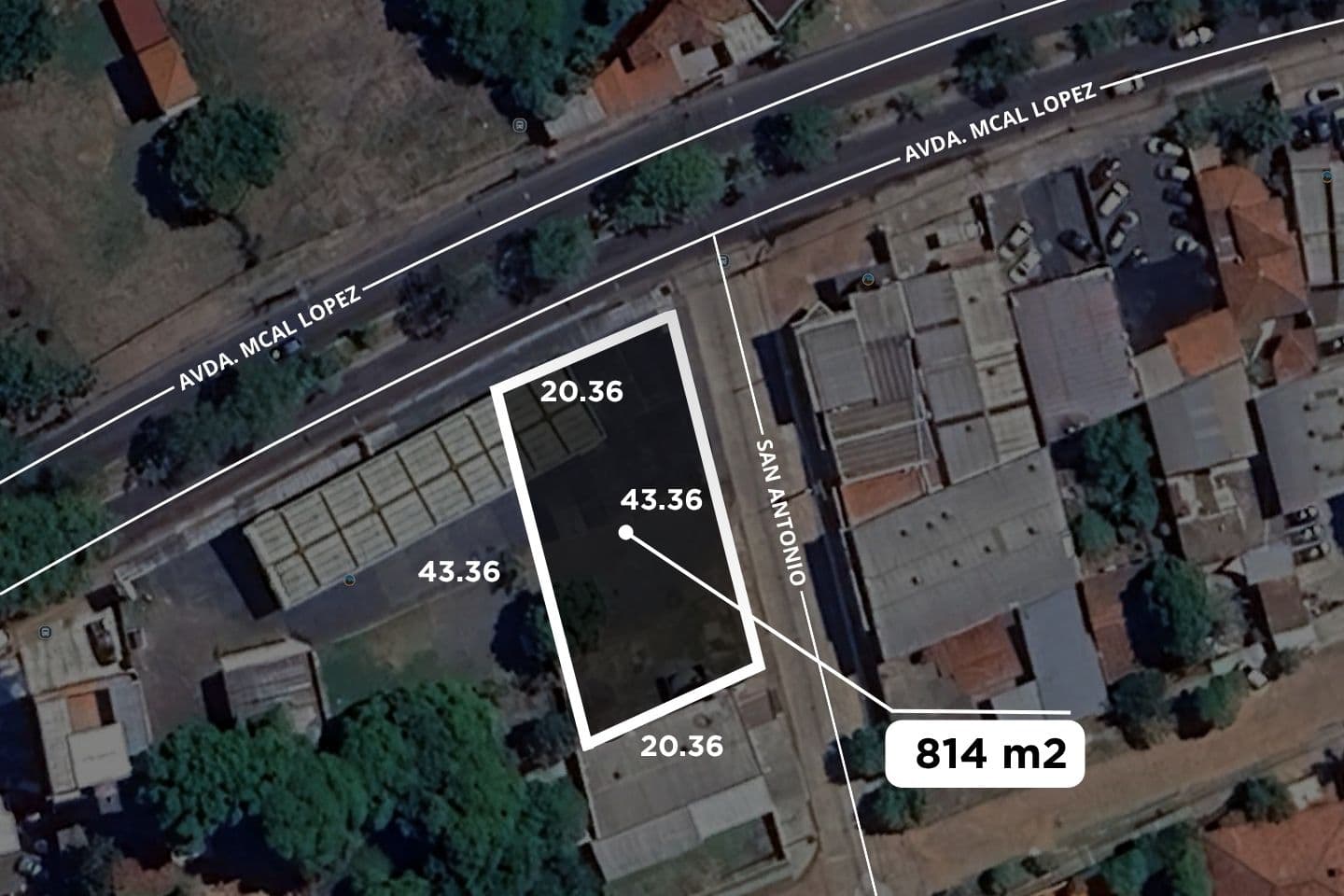 En venta terreno en esquina s/ la Avda Mariscal Lopez, en Fernando de la Mora – 3