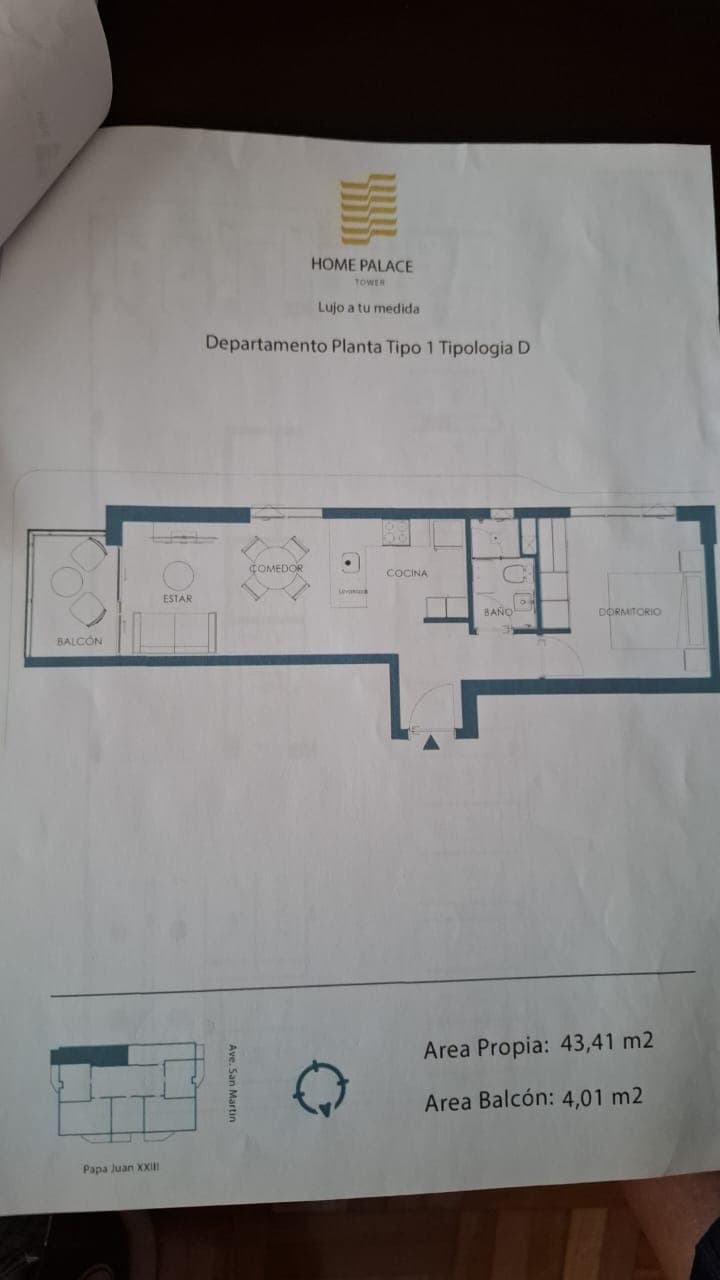 Departamento 2 Ambientes, Equipado, Cochera Y Baulera Home Palace Tower Asunción – 2