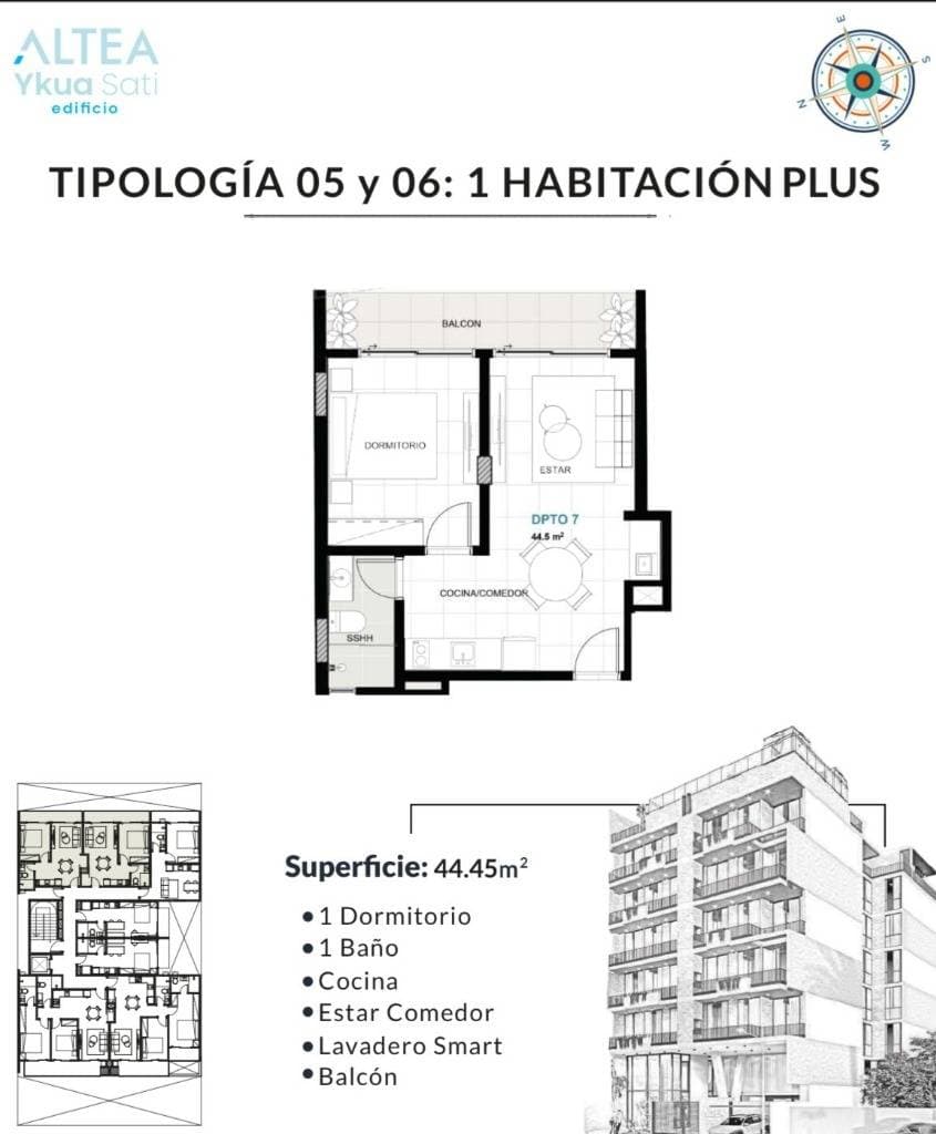 VENDO DEPARTAMENTO EN POZO EN YCUA SATI 1 DORMT. PLUS – 2