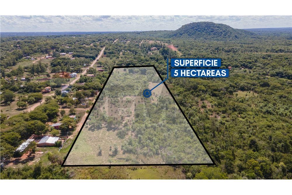 VENDO TERRENO DE 5 HECTAREAS EN ITAUGUA SOBRE RUTA PATIÑO