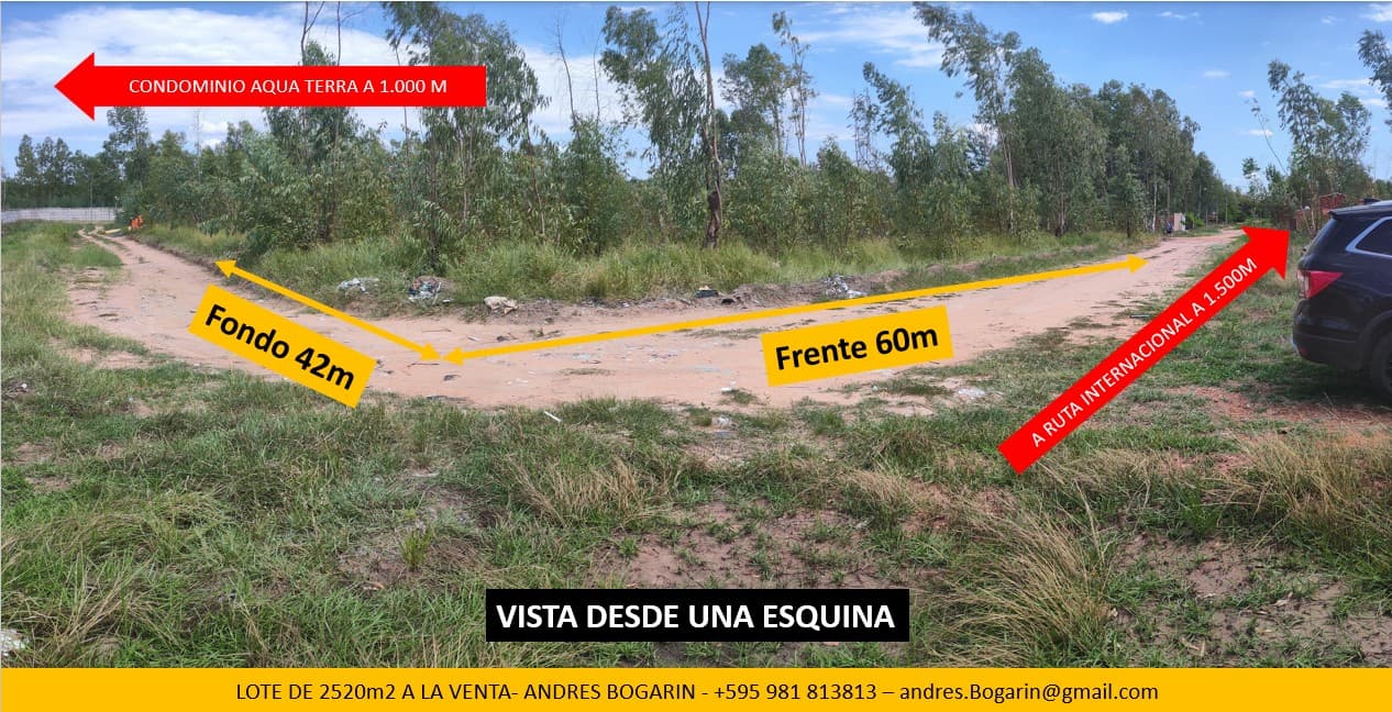 Vendo Hermoso Lote 2520m2 Con 2 Esquinas – 3