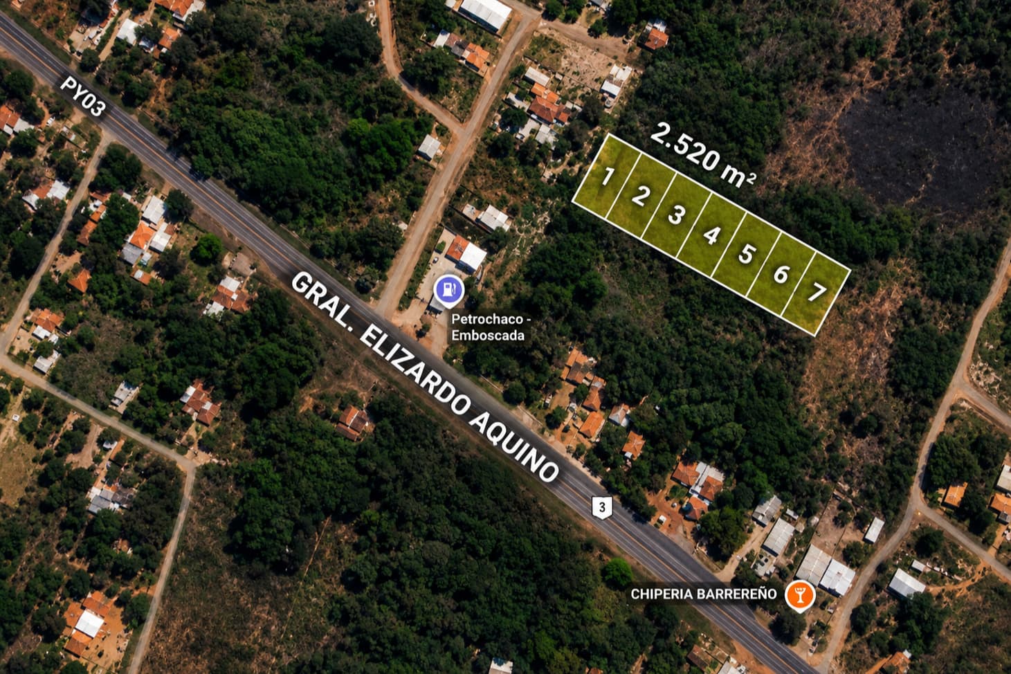 7 TERRENOS JUNTOS EN VENTA