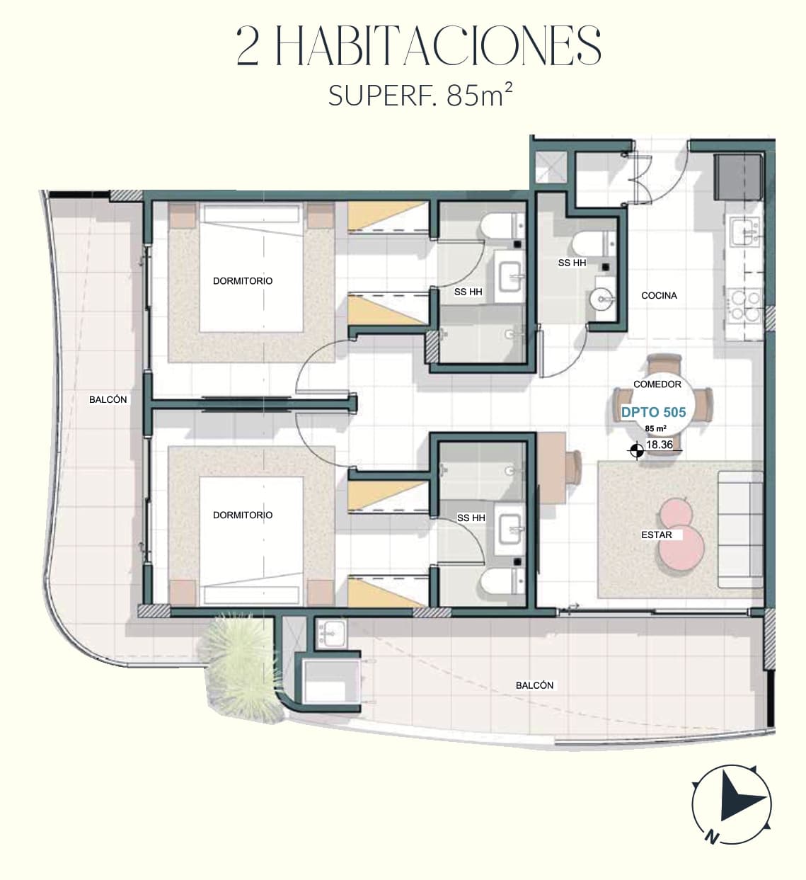 Departamento de 2 dormitorios en Altea del Sol – 3