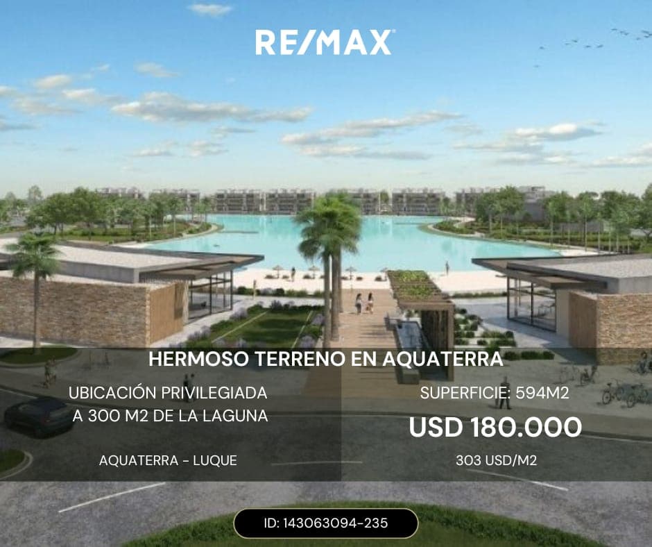 AMPLIO TERRENO EN AQUATERRA