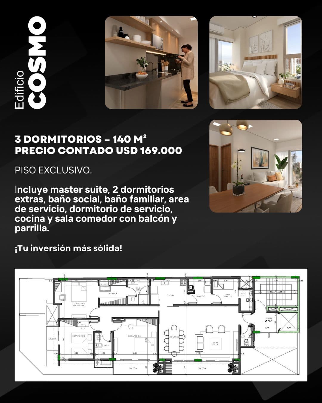 Venta de departamento de un dormitorio – 3
