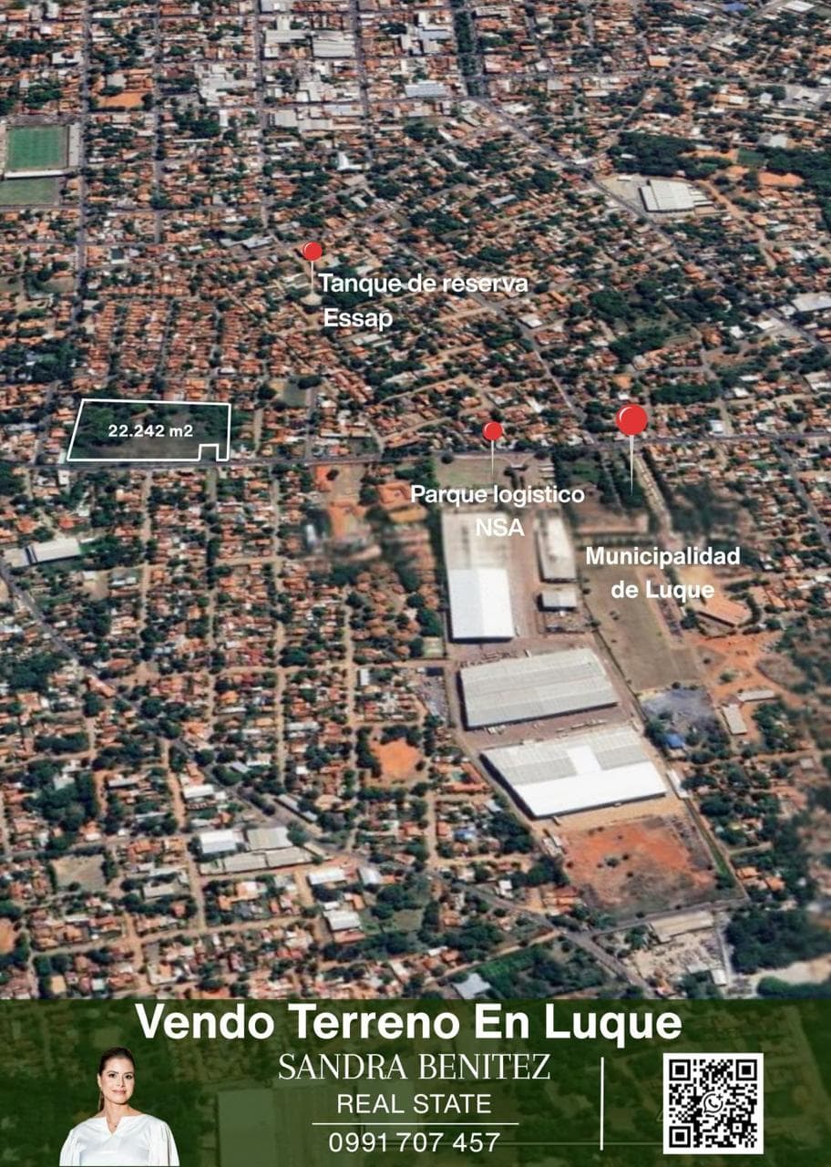 VENDO TERRENO PARA DESARROLLO URBANO COMERCIAL INDUSTRIAL O LOGISTICO EN LUQUE ZONA MUNICIPALIDAD E IPS – 3
