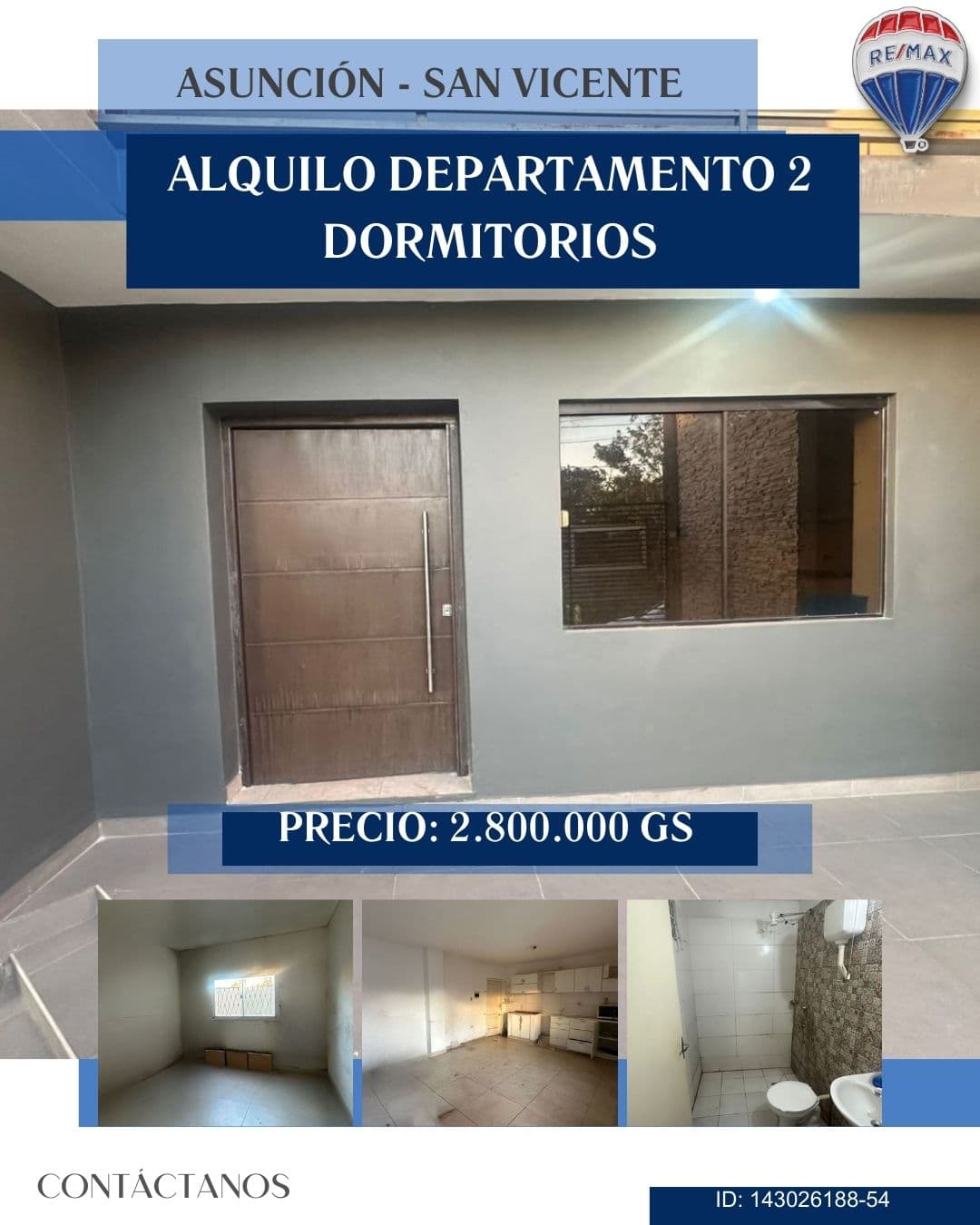 ALQUILO DEPARTAMENTO EN ASUNCION SAN VICENTE