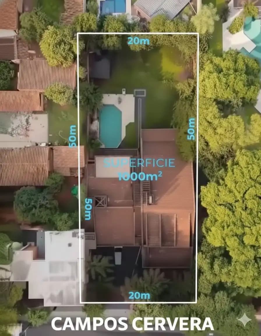 En Venta Terreno De 1000m2 Sobre Campos Cervera