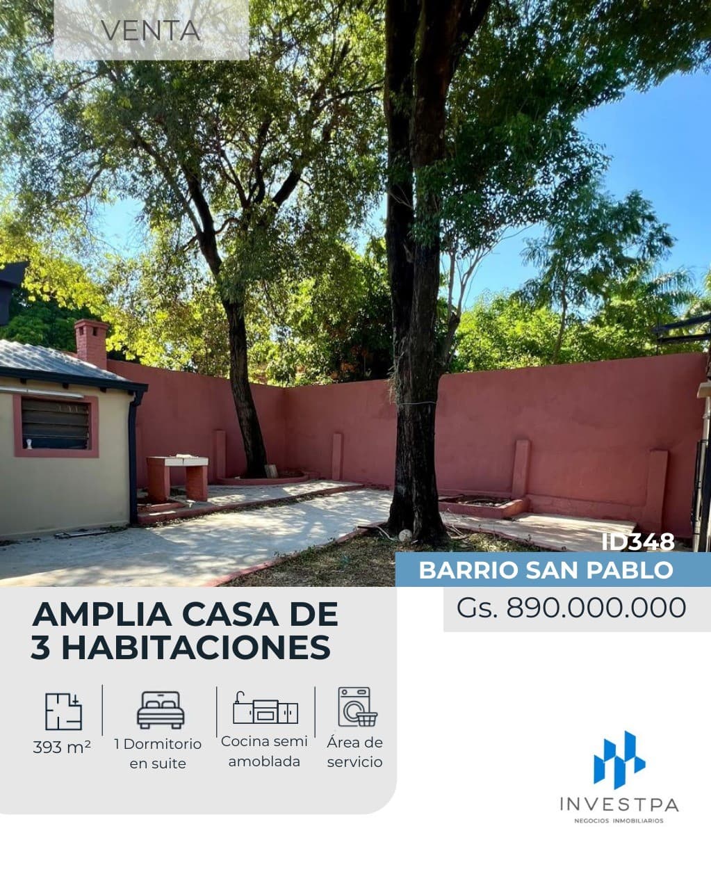 VENDO CASA EN BARRIO SAN PABLO