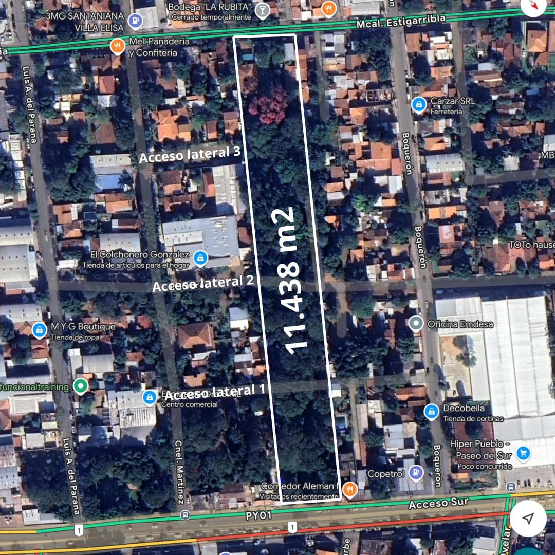 VENDO TERRENO SOBRE ACCESO SUR - 1,14 HAS. – 2