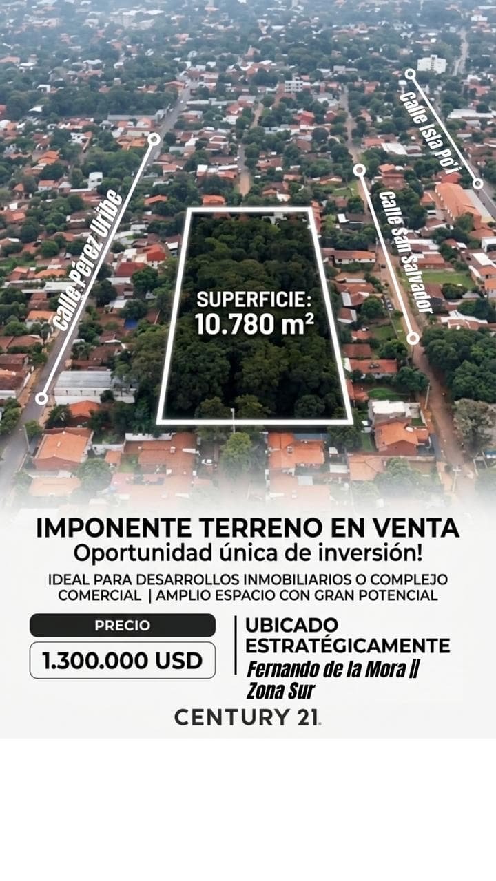 ¡VENTA DE IMPONENTE TERRENO EN FERNANDO ZONA SUR