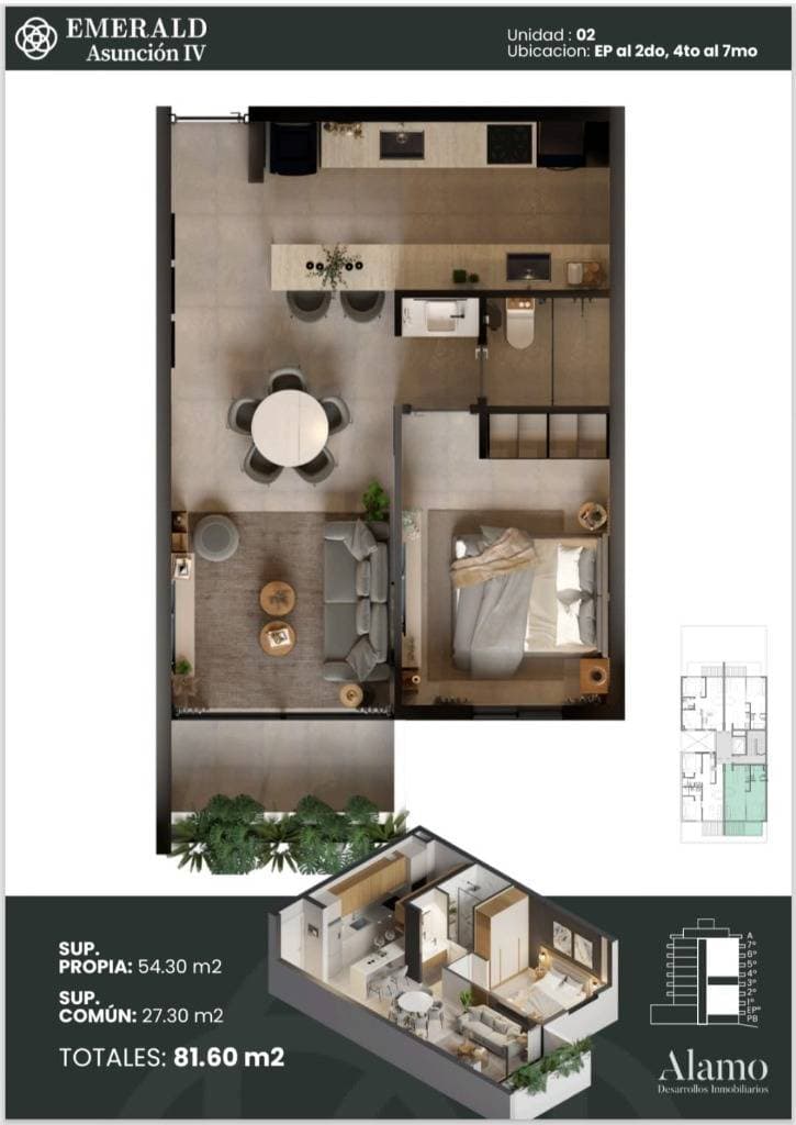 Vendo Depto En Pozo Zona Shopping Del Sol - Emerald 4 – 2