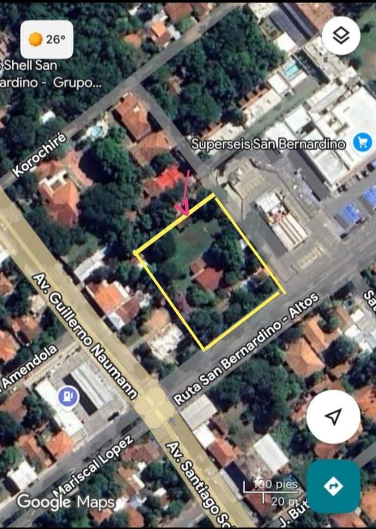Vendo Casa En San Bernardino Pleno Centro, Terreno Grande – 3.200 M² – 3