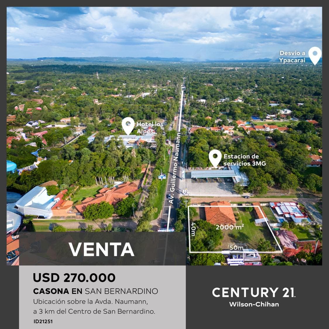 VENDO CASONA EN SAN BERNARDINO 2000 m2 de terreno – 2