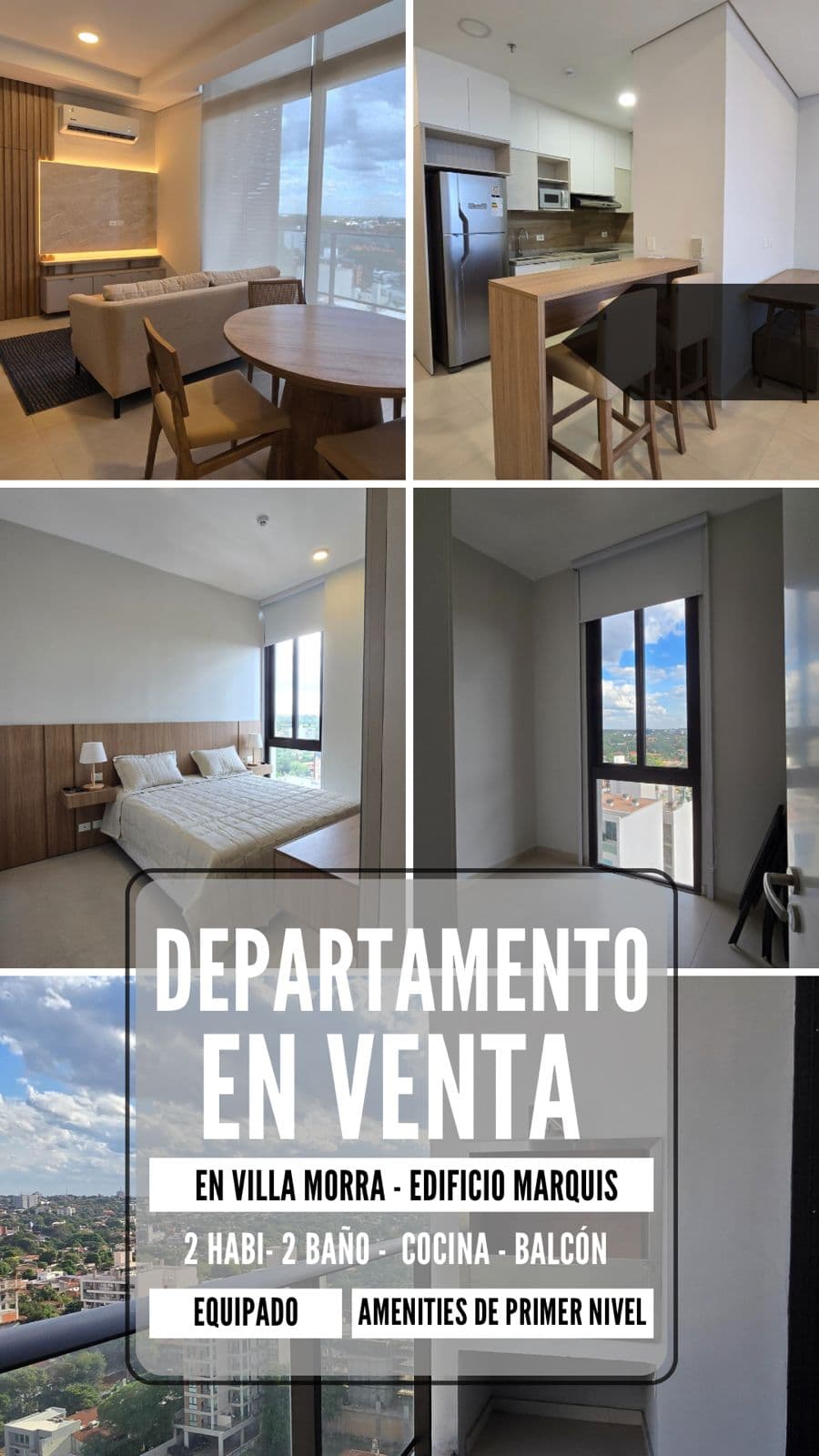 VENTA DE DEPARTAMENTO AMOBLADO EN EDIFICIO MARQUIS