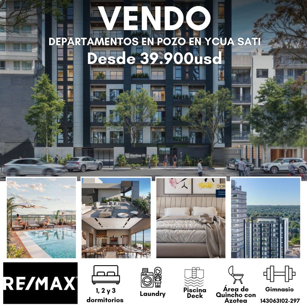 VENDO DEPARTAMENTOS EN POZO ZONA PASEO LA GALERIA