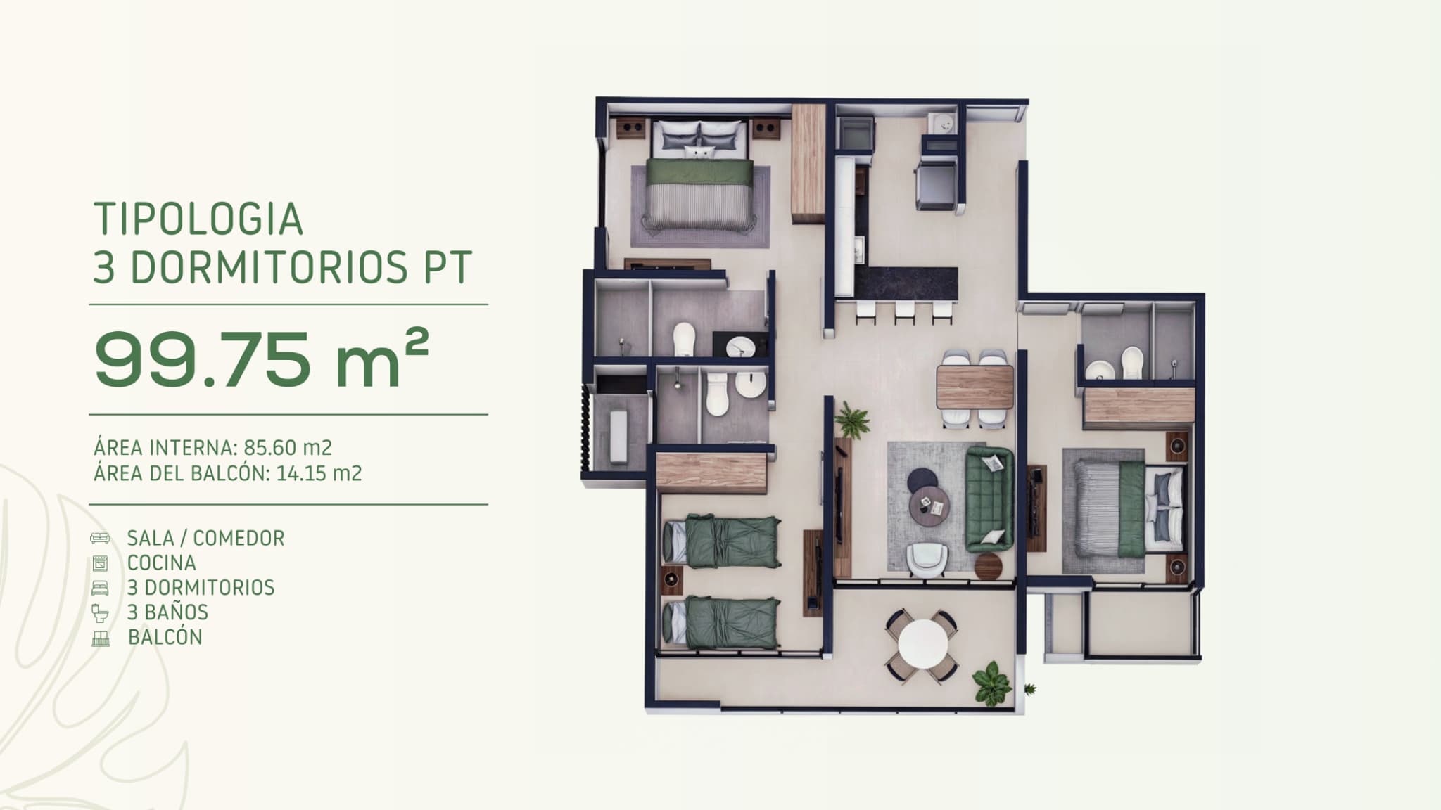 3 Dormitorios En Veralta Los Laureles – 2