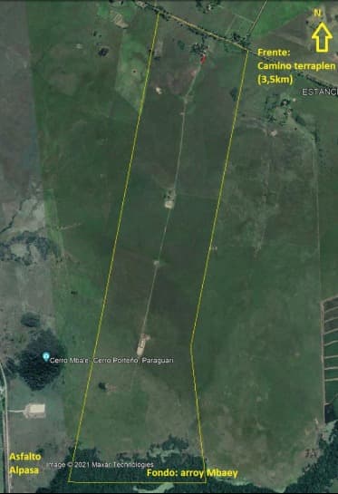 Vendo Campo de 386 Hectáreas en Paraguarí - CLCS6226989 – 2