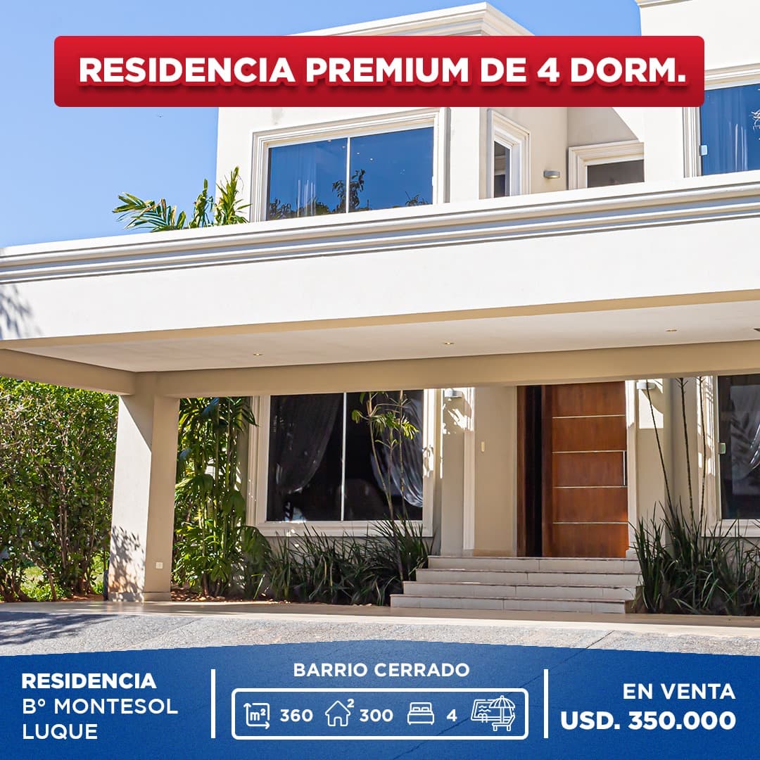 VENDO RESIDENCIA EN COUNTRY CLUB MONTESOL