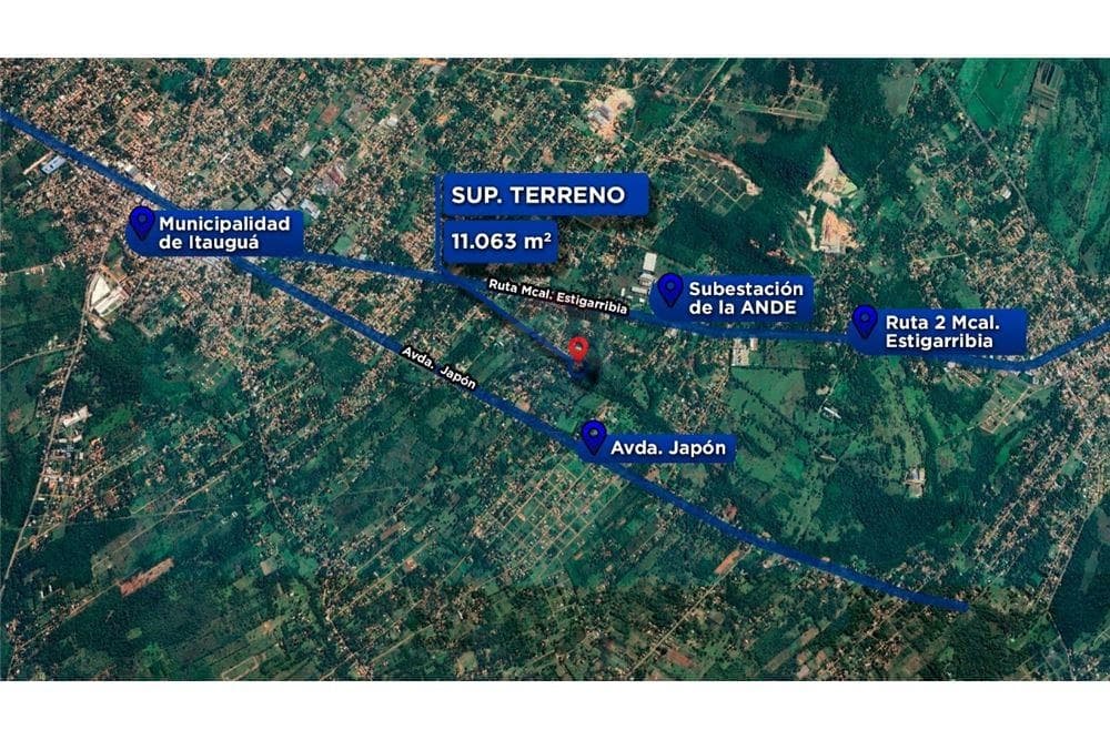 IMPORTANTE TERRENO DE 1 HÉCTAREA EN LA CIUDAD DE ITAUGUÁ, ZONA GUAZÚ VIRÁ – 2